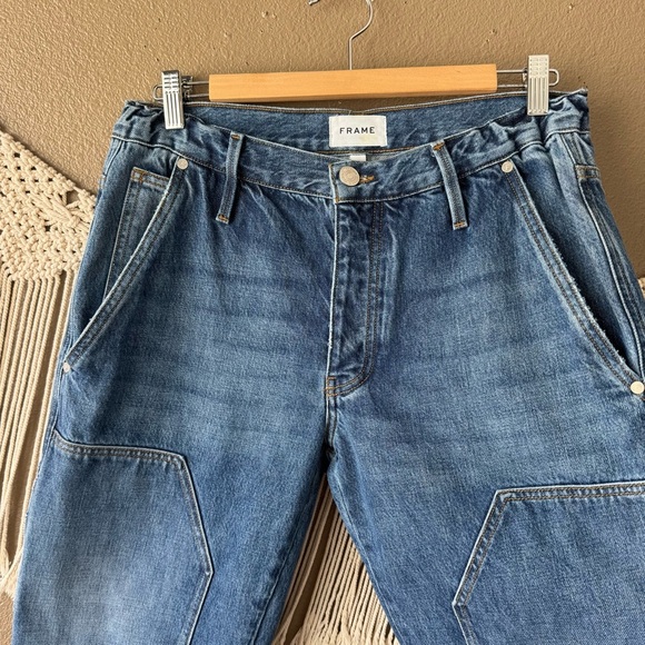 Frame Denim Workwear Carr Double Knee carpenter cargo jeans C - Picture 6 of 9